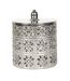 Boîte Déco en Métal Ajourée 14cm Argent-1