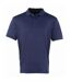 Mens coolchecker pique polo shirt navy Premier