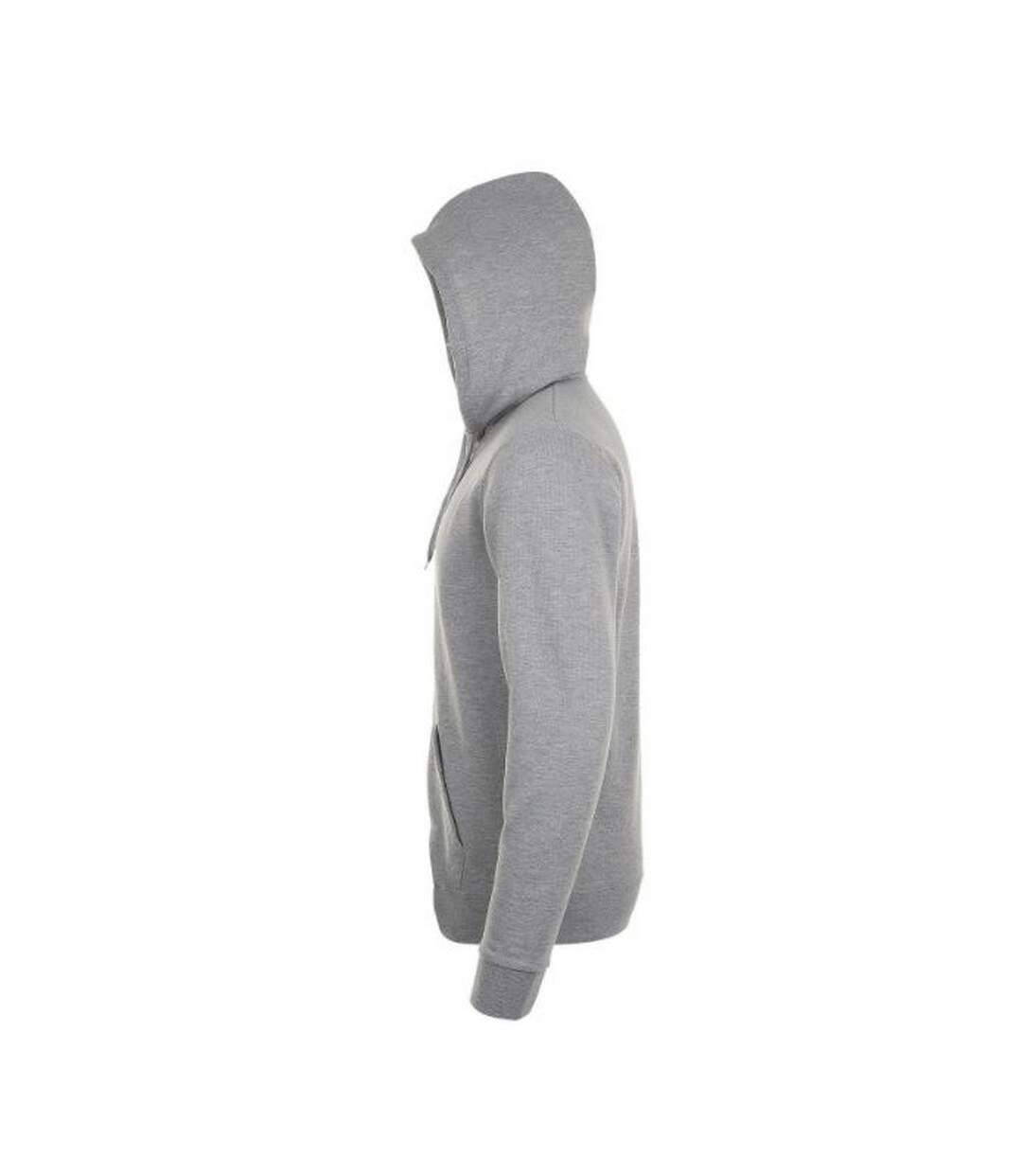 Sweat à capuche et fermeture zippée homme gris marne SOLS