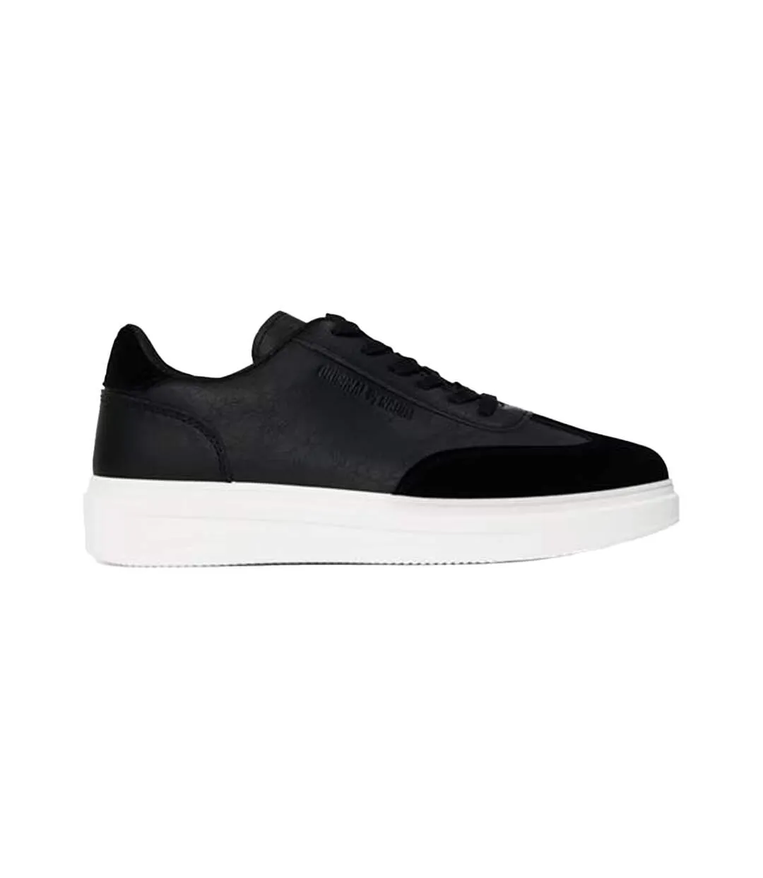 Mens Suede Trainers Black Original Penguin-1