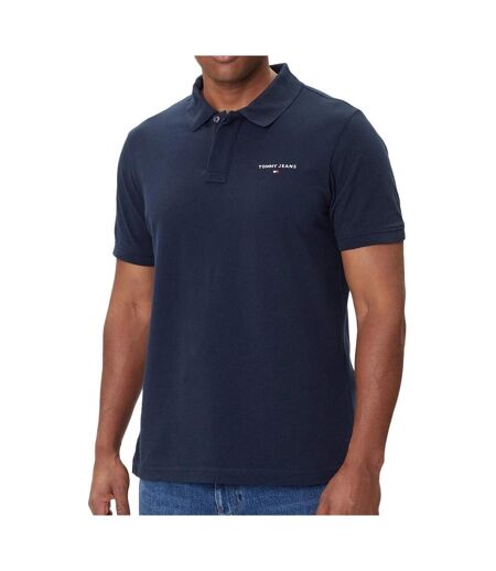Polo marine homme tommy hilfiger reg linear - l
