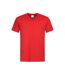 T-shirt Col V Homme Rouge Stedman-2