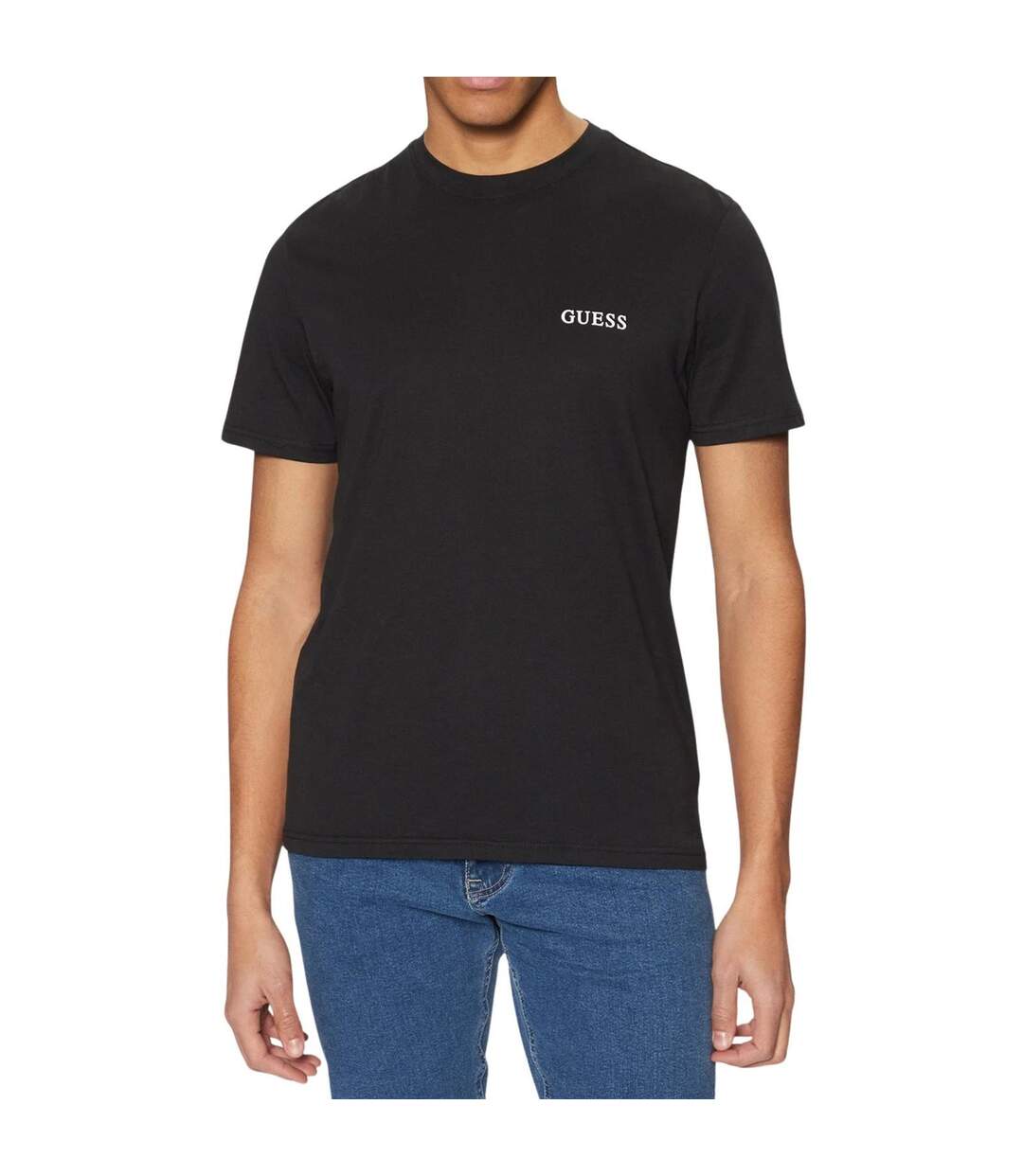 T-shirt Homme Noir Guess-1