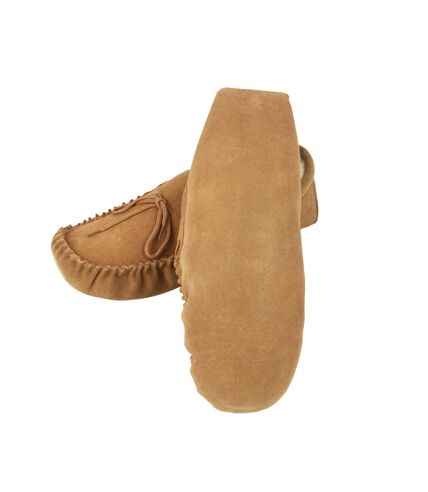 Eastern Counties Leather Unisex Adult Jesse Suede Moccasins (Chestnut) - UTEL430