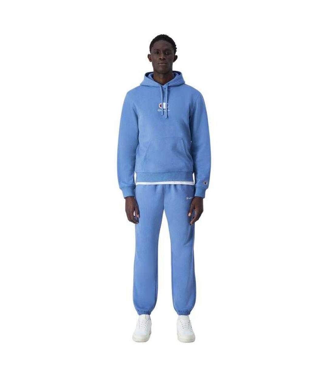 Sweat À Capuche Motif/style Logo Homme Bleu Champion-4