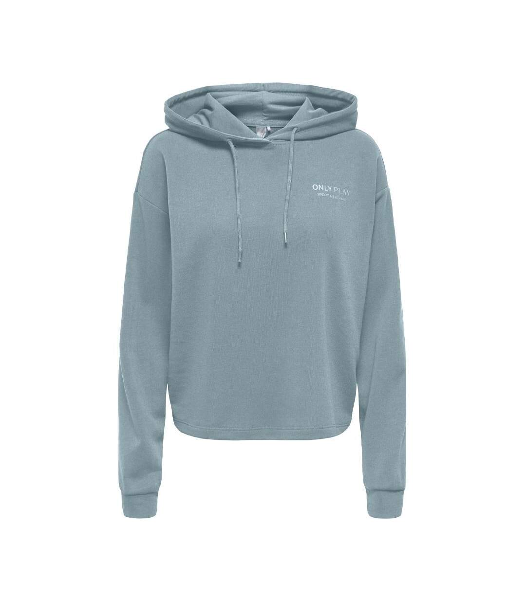 Sweat à capuche bleu femme  only play life-1