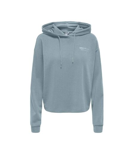 Sweat à capuche bleu femme  only play life
