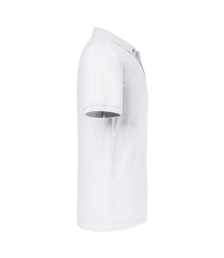 Russell Mens Authentic Eco Piqué Polo Shirt (White)