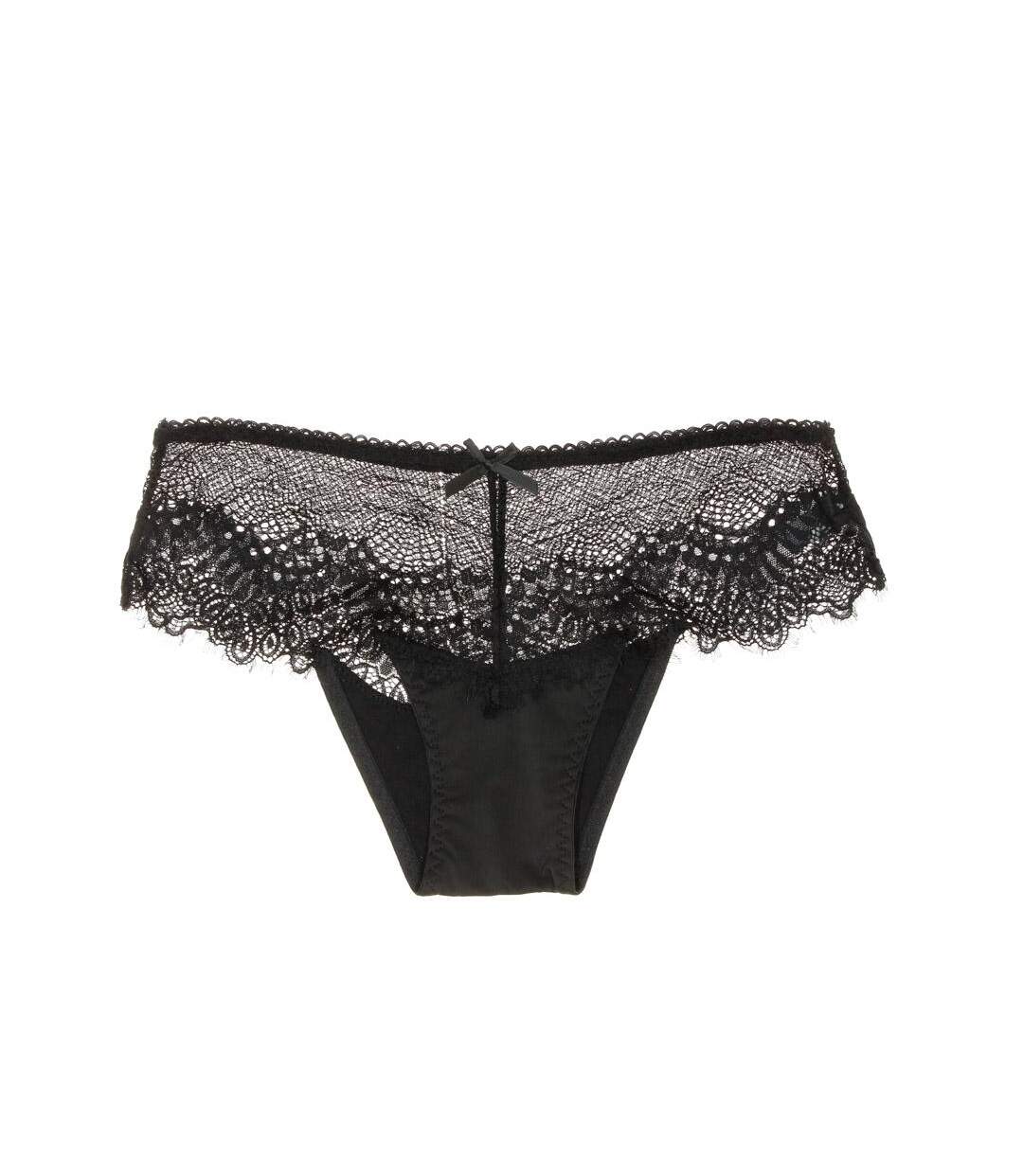 Tanga noir femme les petites bombes myo-1
