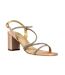 Sandales Toulouse Femme Beige Doré Lunar-1