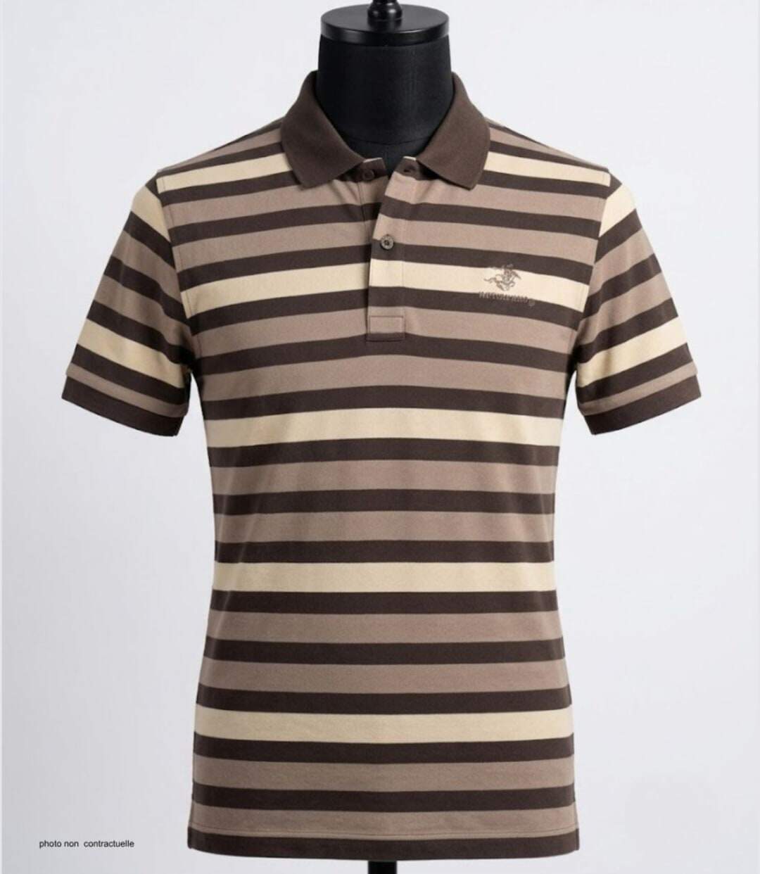 WINCHESTER RANNOCK1 — Polo manches courtes choco : l'élégance casual et le confort absolu en pur coton-3