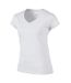 T-shirt femme blanc Gildan-3