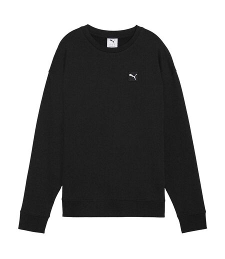 Womens/ladies Essentials Elevated Sweatshirt  Black Puma
