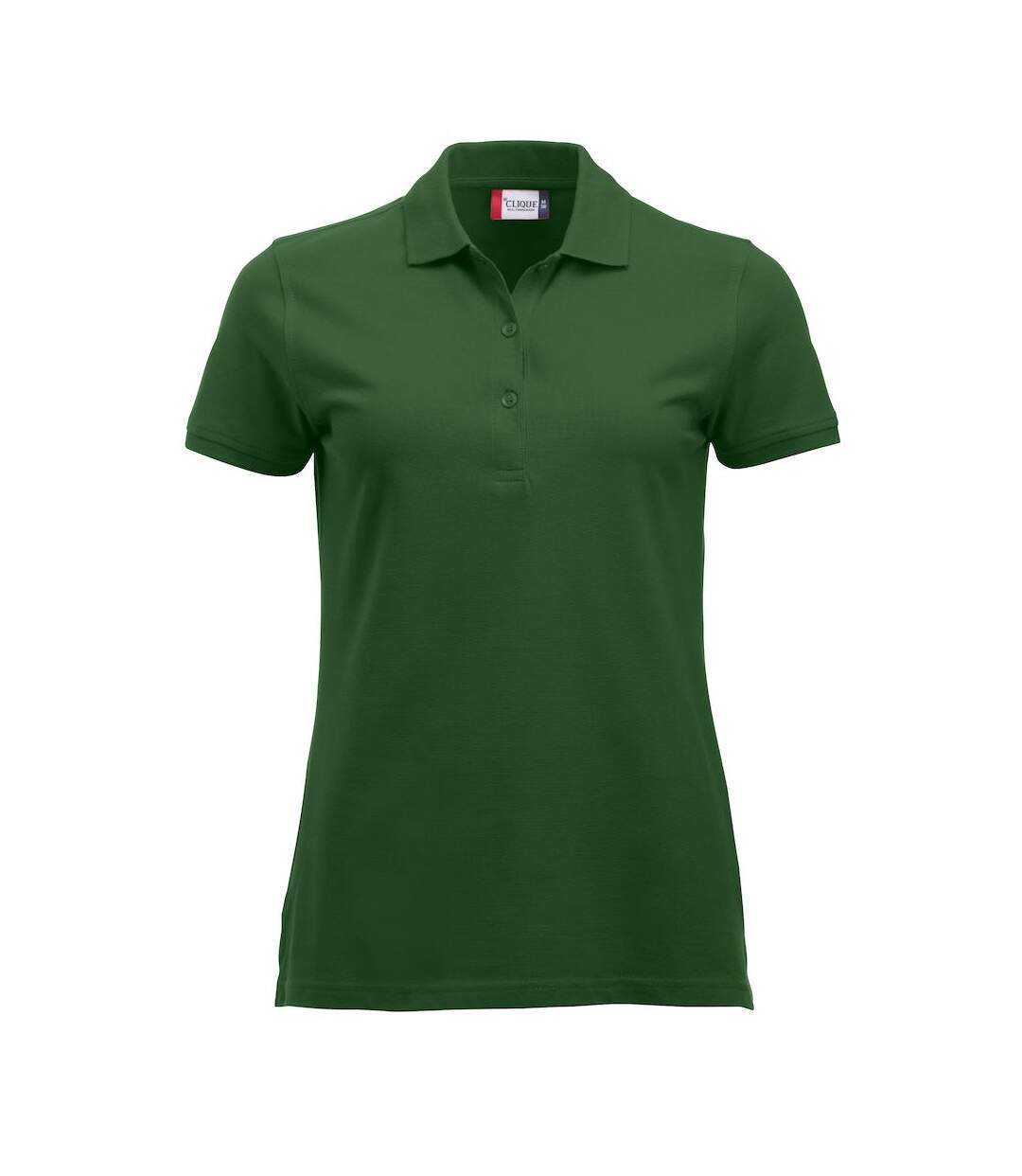 Polo marion femme vert bouteille Clique