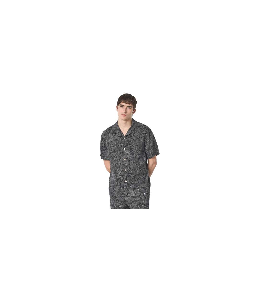 Chemise Motif/style Cachemire Reson Homme Noir Pretty Green-1