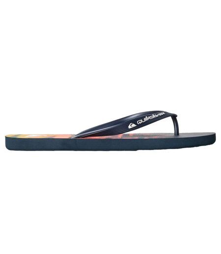 Mens Logo Flip Flops Navy Quiksilver