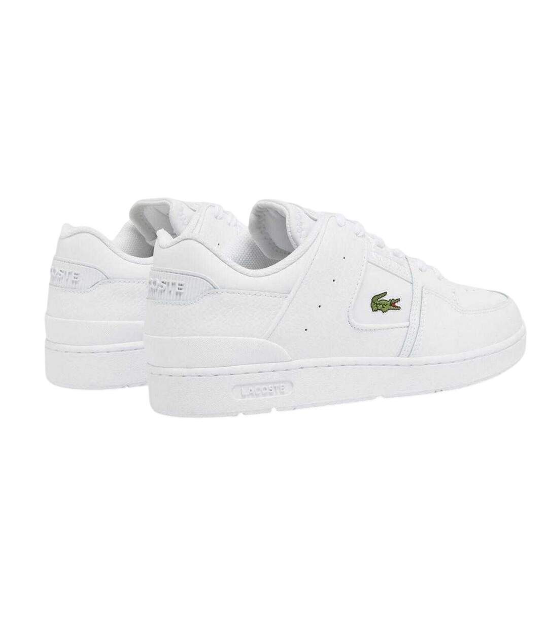 Mens Court Cage Leather Trainers White Lacoste-2