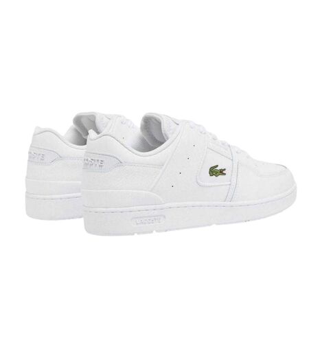 Mens Court Cage Leather Trainers White Lacoste