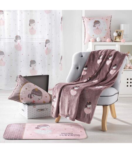 Tapis Enfant Petite Princesse 45x75cm Rose