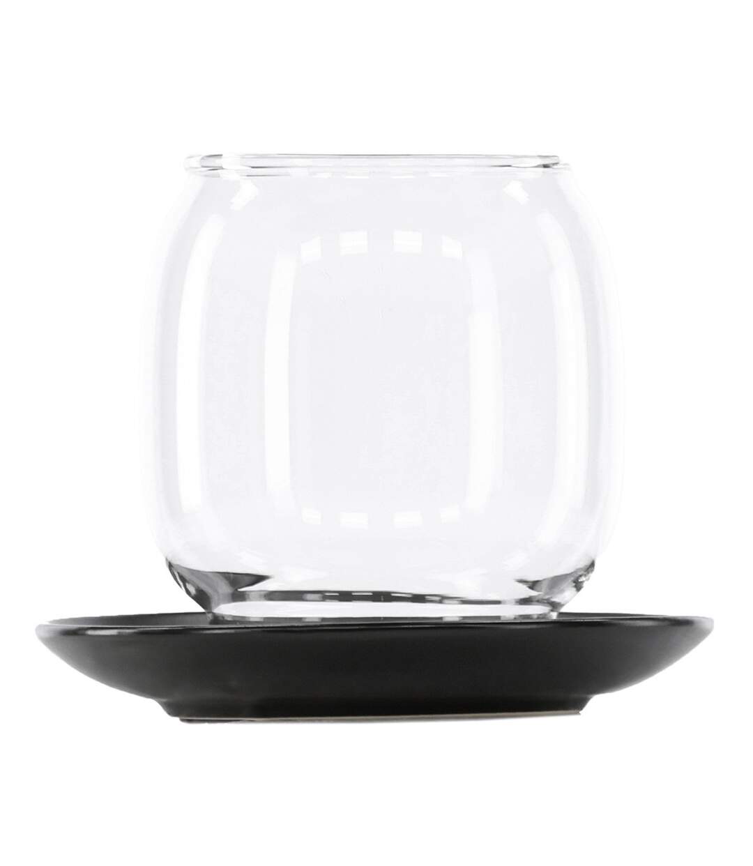 Lanterne en Verre Archy 12cm Noir-1