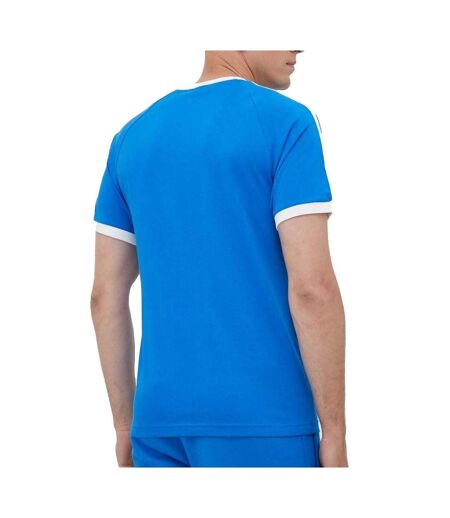 T-shirt Bleu Homme Adidas 3 Stripes - M