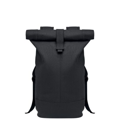 Zurich Roll Washed Canvas Backpack One Size Black MidOcean