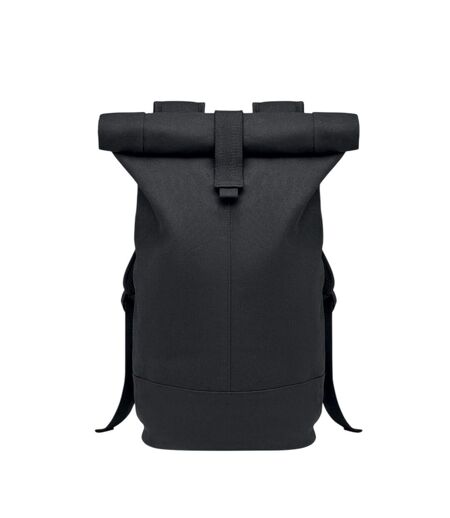 Zurich Roll Washed Canvas Backpack One Size Black MidOcean