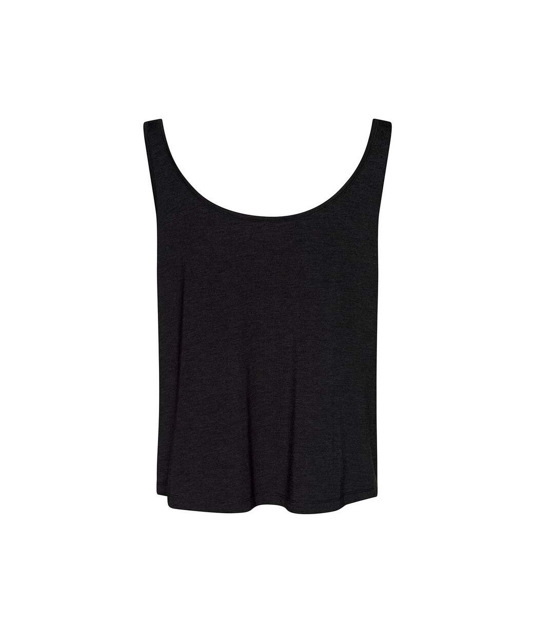 Womens/ladies tank top black heather Awdis