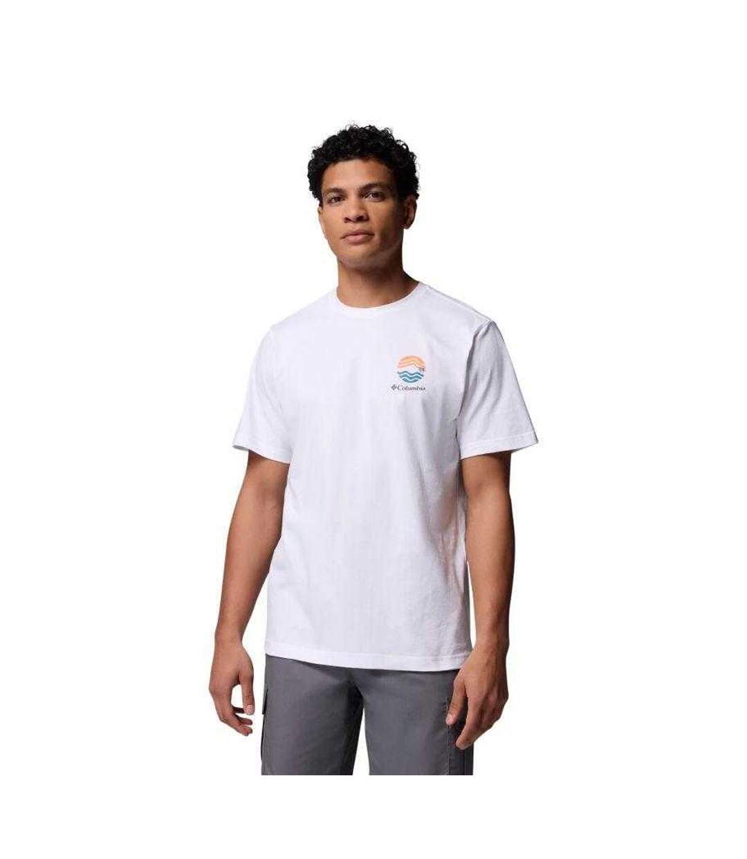 T-shirt  Kettle River Homme Blanc Columbia-2