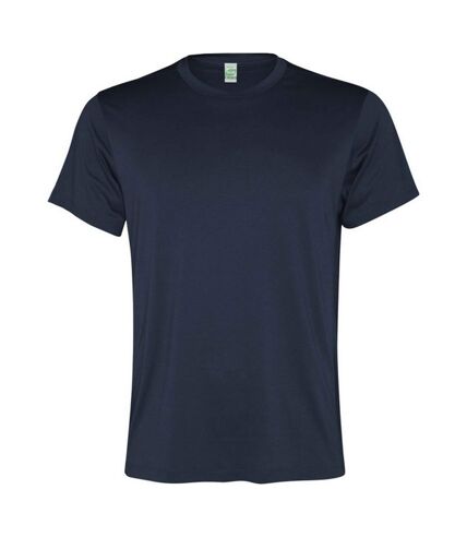 Mens slam short-sleeved sports t-shirt navy blue Roly