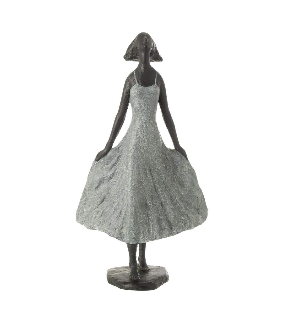 Statue Fille en Résine Ciel 54cm Gris-1