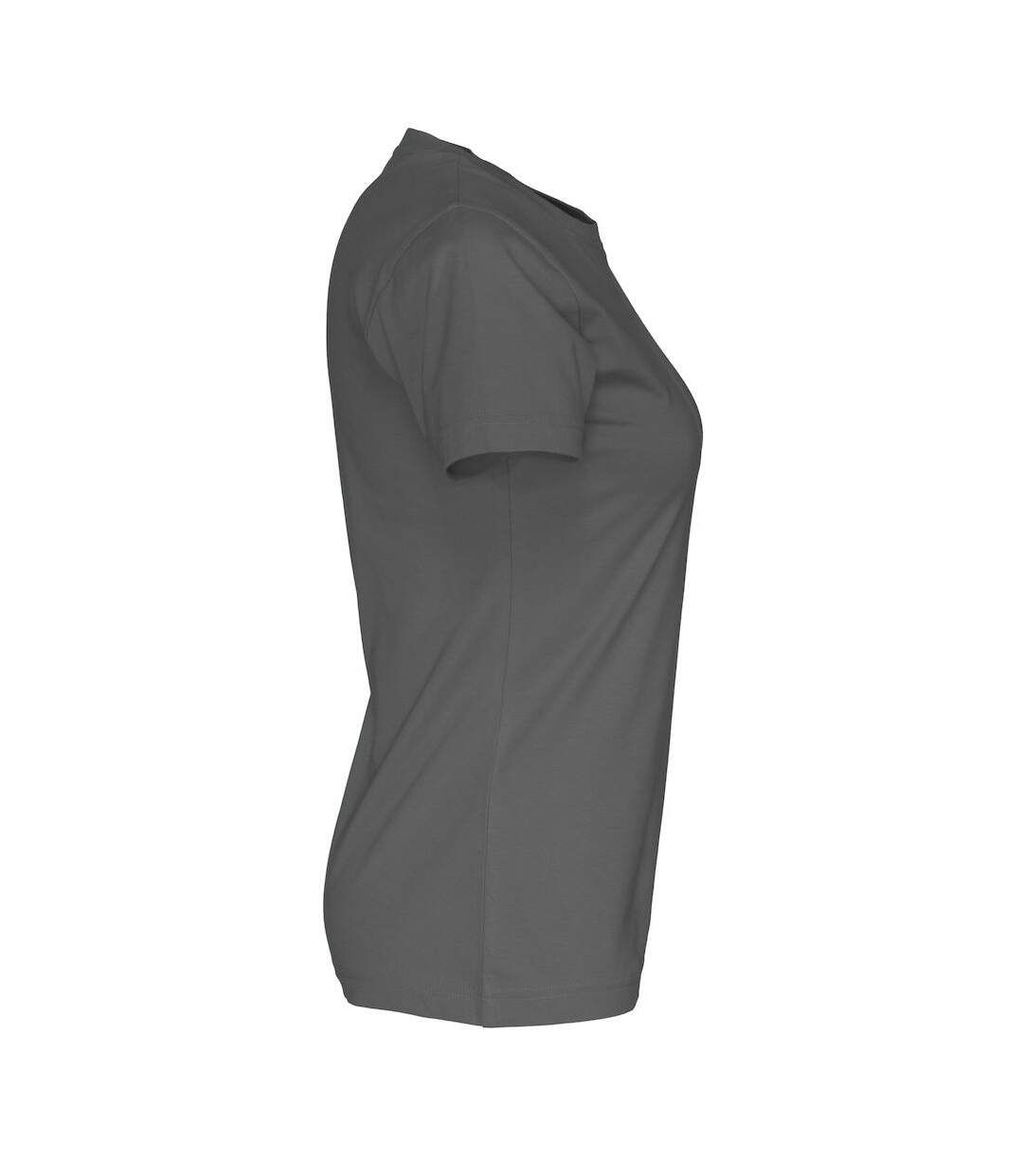 Womens/ladies organic t-shirt charcoal Cottover-4