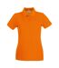 Fruit Of The Loom Ladies Lady-Fit Premium Short Sleeve Polo Shirt (Orange)