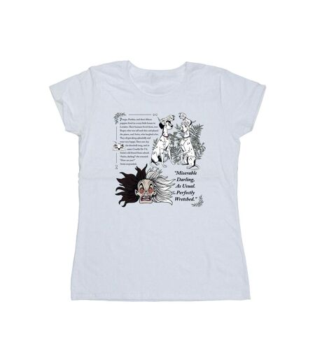 Disney - T-shirt DALMATIANS MISERABLE DARLING - Femme (Blanc) - UTBI22994