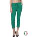 Pantalon femme très tendance - Couleur vert - coupe slim-1