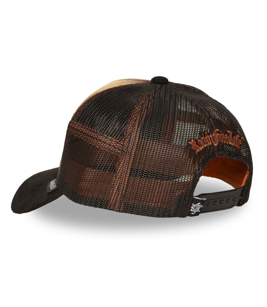 Casquette trucker imprimée avec filet Keep on Rolling Rock'n Free Life-5