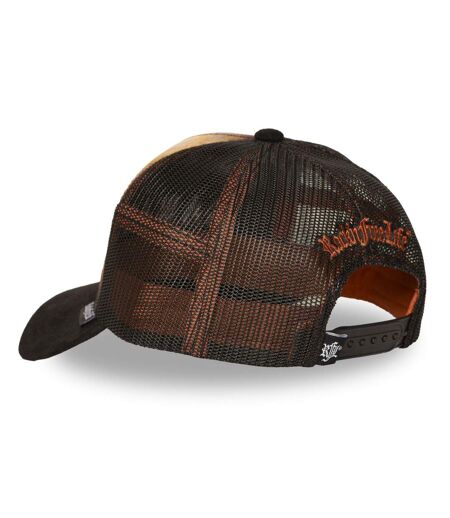 Casquette trucker imprimée avec filet Keep on Rolling Rock'n Free Life
