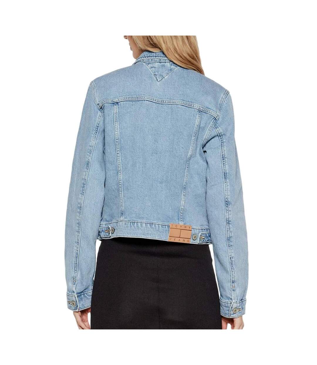 Veste en jean bleu femme tommy jeans classic trucker - s-2