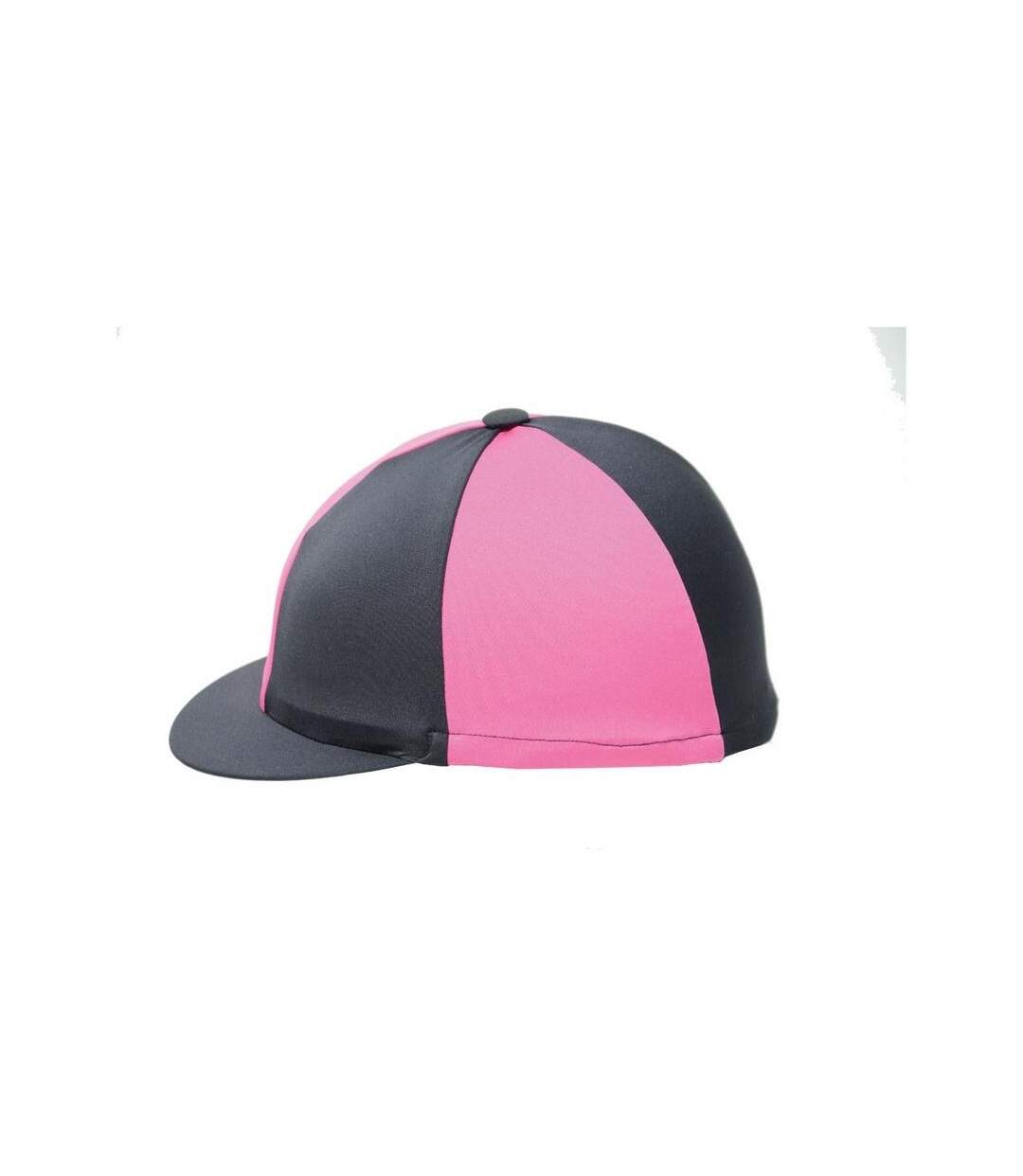 Two Tone Lycra Hat Silk Black Pink Hy-1
