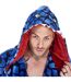 Robe De Chambre Motif/style Raptor Homme Bleu Noir Keanu-4
