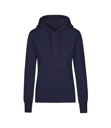 Sweat À Capuche Femme Bleu Marine Français X.O By Promodoro