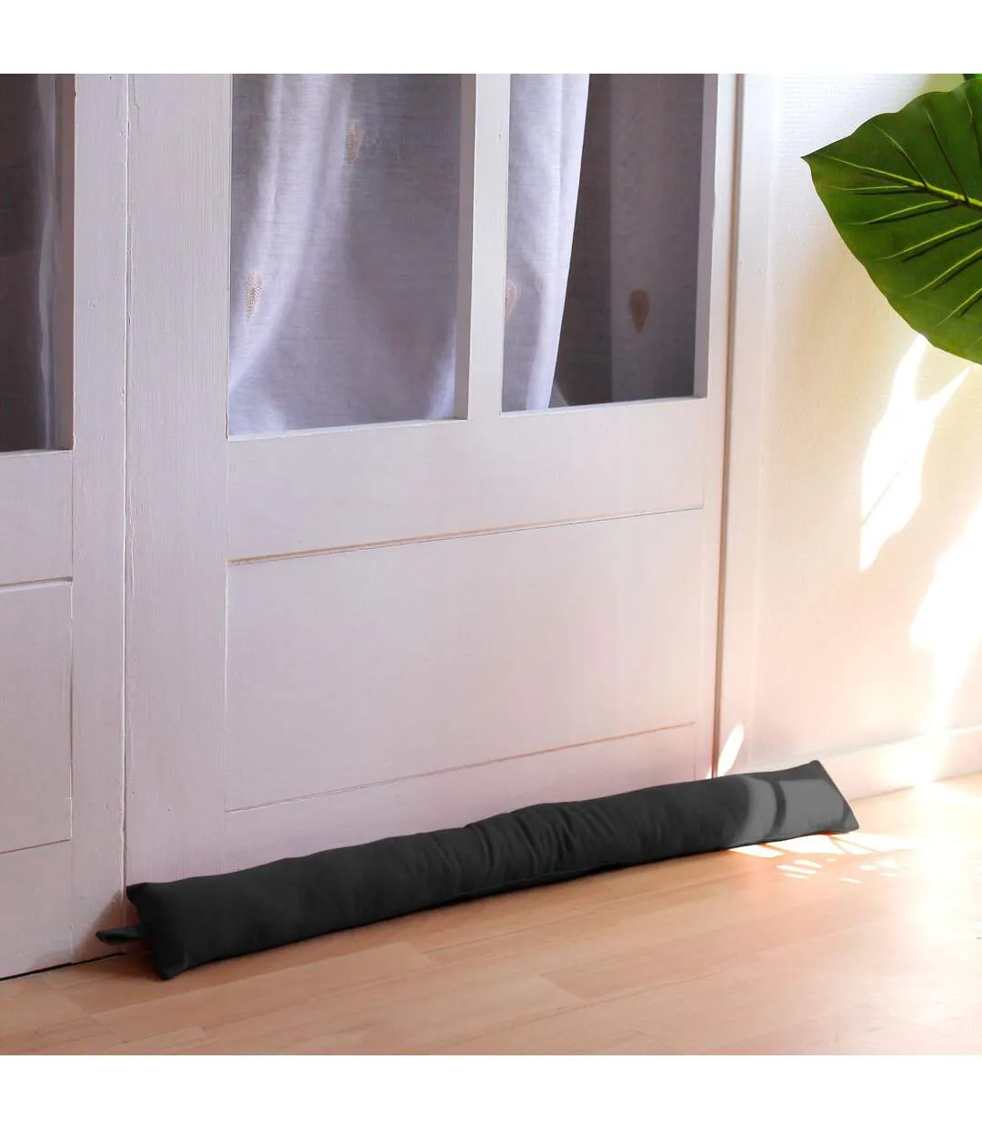 Boudin Bas de Porte en Coton Dune 80cm Gris Foncé-3