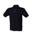 Henbury Mens Classic Cotton Pique Heavy Polo Shirt (Navy)