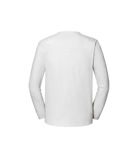 Fruit of the Loom Mens Iconic Premium Long-Sleeved T-Shirt (White)