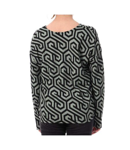 Blouse Verte/Noire Femme Vero Moda Merve - M