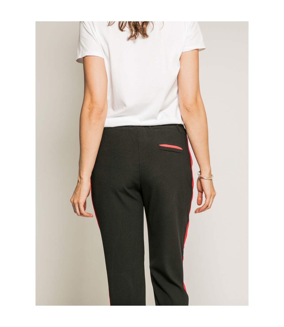 Pantalon cigarette slim bandes côtés EDMEE - Dona X Lisa-2