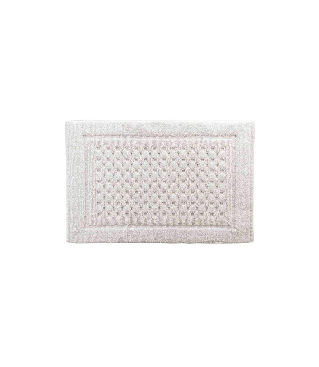 Tapis de Bain Jacquard Damaris 50x80cm Blanc-1