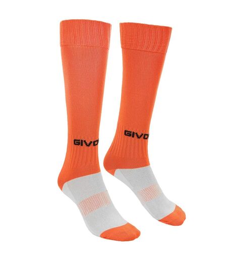 Chaussettes Motif/style Foot Adulte Orange Fluo Givova