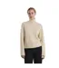Womens/ladies Turtle Neck Raglan Sweatshirt Whitecap Grey Pieces-1