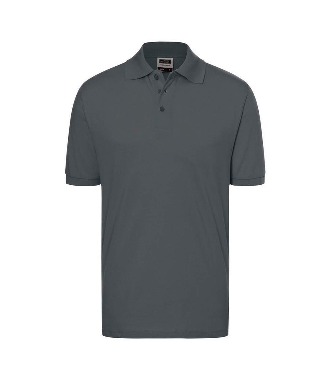 Polo Classic Homme Graphite Uni James And Nicholson-1